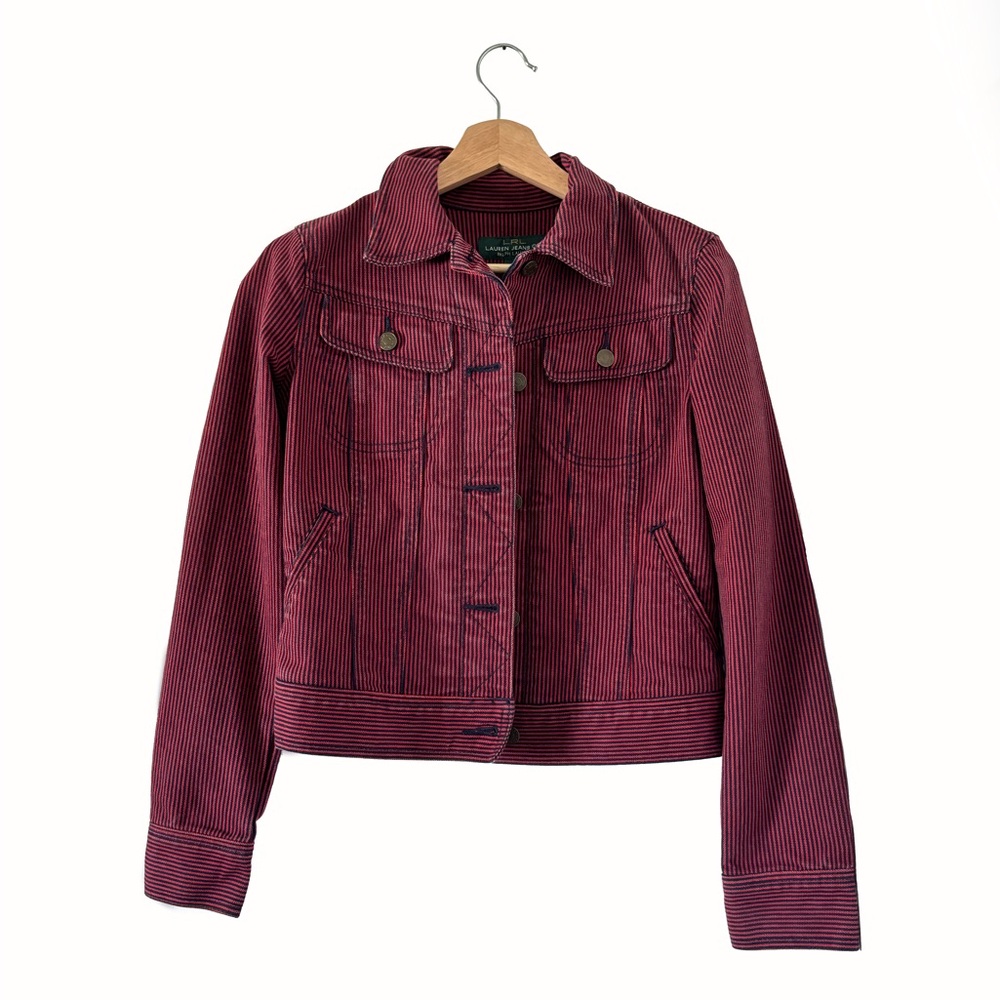 Ralph Lauren Jeans Co. Pinstripe Denim Jacket